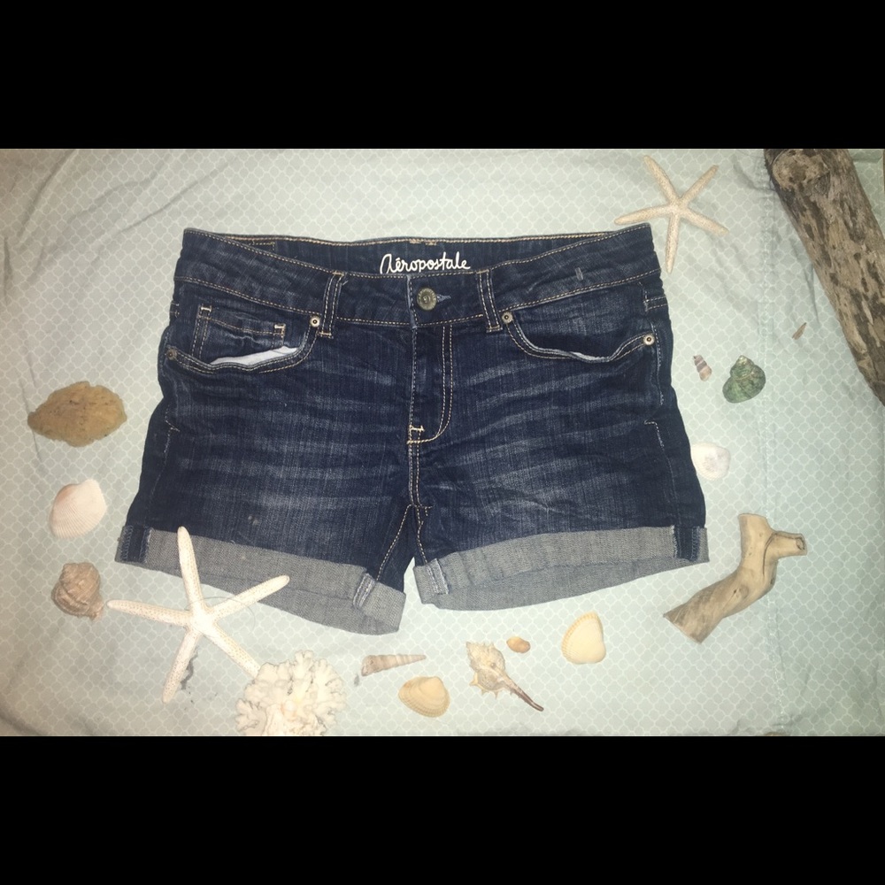 Aeropostale Boyfriend Jean Shorts